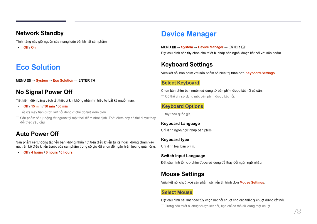 Samsung SBB-SS08EL1/XY manual Device Manager, Eco Solution 