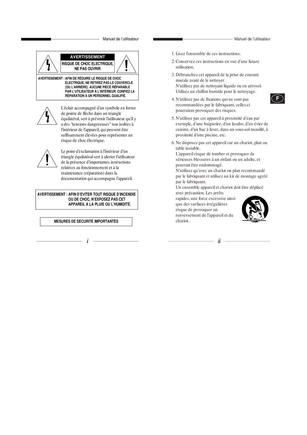 Samsung SBC-300AP, SBC-330AP, SBC-301AP, SBC-330AN, SBC-331AP/XEV manual Manuel de l’utilisateur, Avertissement 