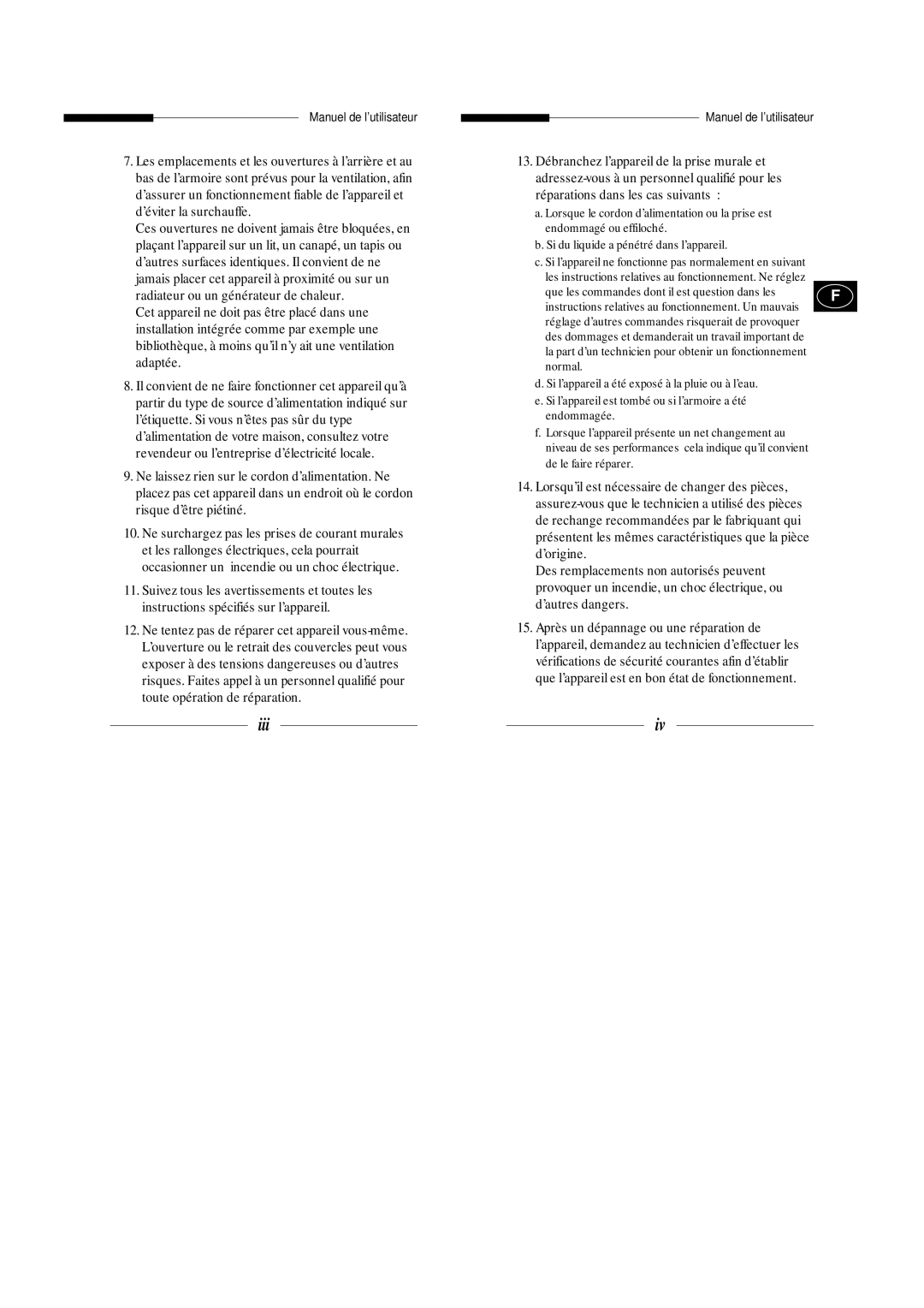 Samsung SBC-330AN, SBC-330AP, SBC-301AP, SBC-300AP, SBC-331AP/XEV manual Que les commandes dont il est question dans les 