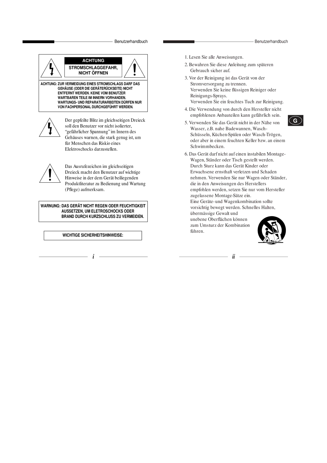 Samsung SBC-330AN, SBC-330AP, SBC-301AP, SBC-300AP, SBC-331AP/XEV manual Benutzerhandbuch, Achtung 