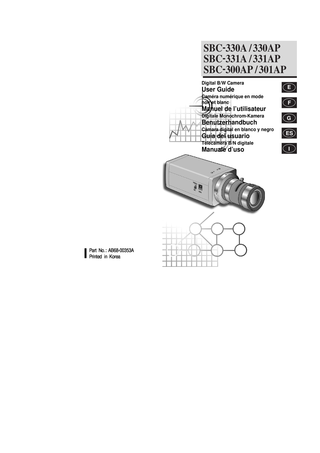 Samsung SBC-330AP, SBC-331AP manual User Guide, Manuel de l’utilisateur, Benutzerhandbuch, Guía del usuario, Manuale d’uso 