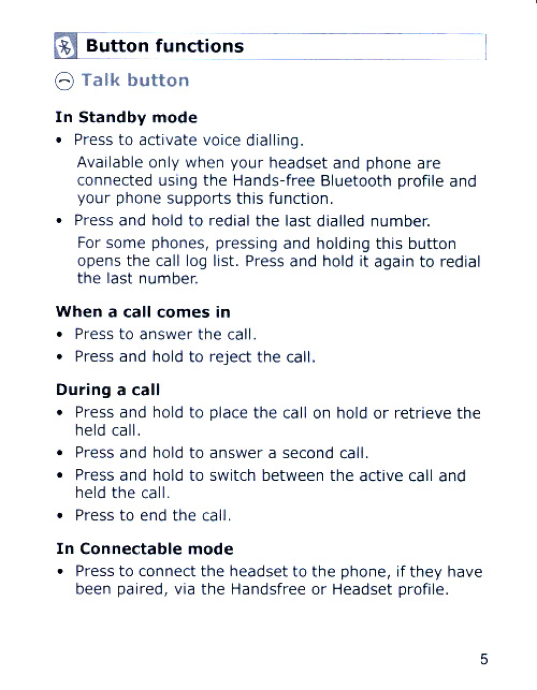 Samsung SBH170 manual 