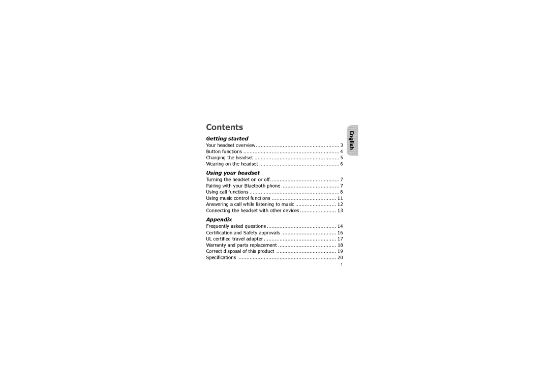 Samsung SBH700 manual Contents 