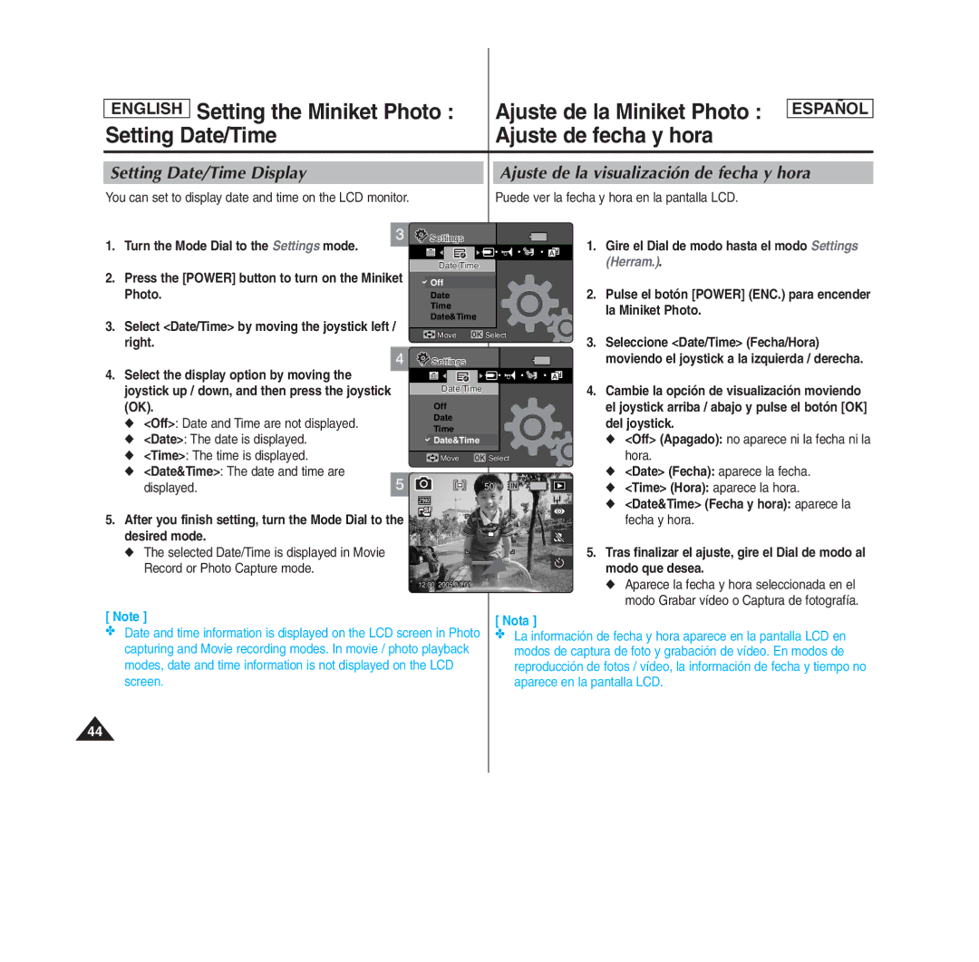 Samsung MS15(S/BL/R), SC- MS10(S/BL/R), MS11(S/BL/R) manual Nota 