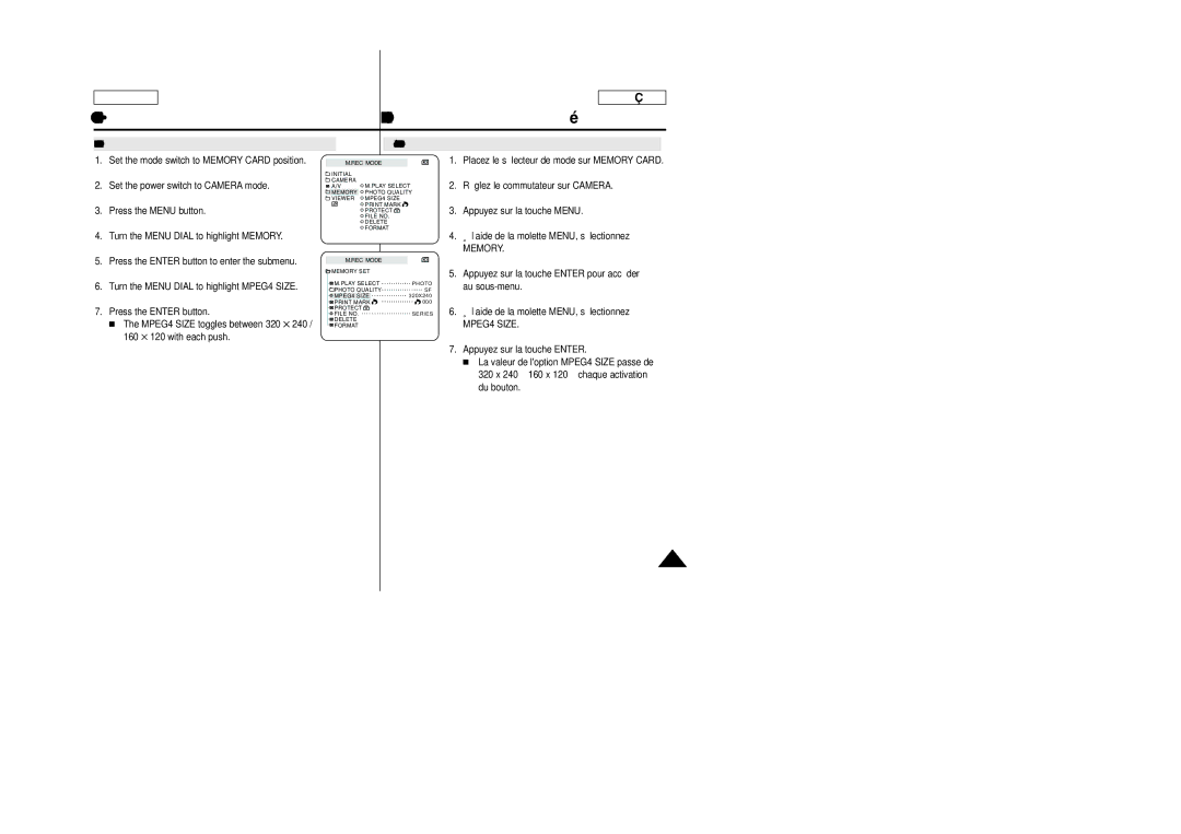 Samsung SC-D103 manual Set the mode switch to Memory Card position 