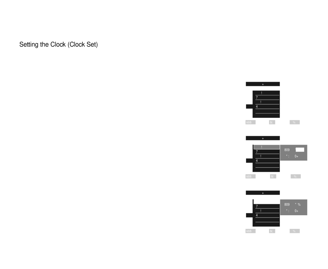 Samsung SC-D365 Initial Setting System Menu Setting, Setting the Clock Clock Set, Set the Power switch to Camera or Player 