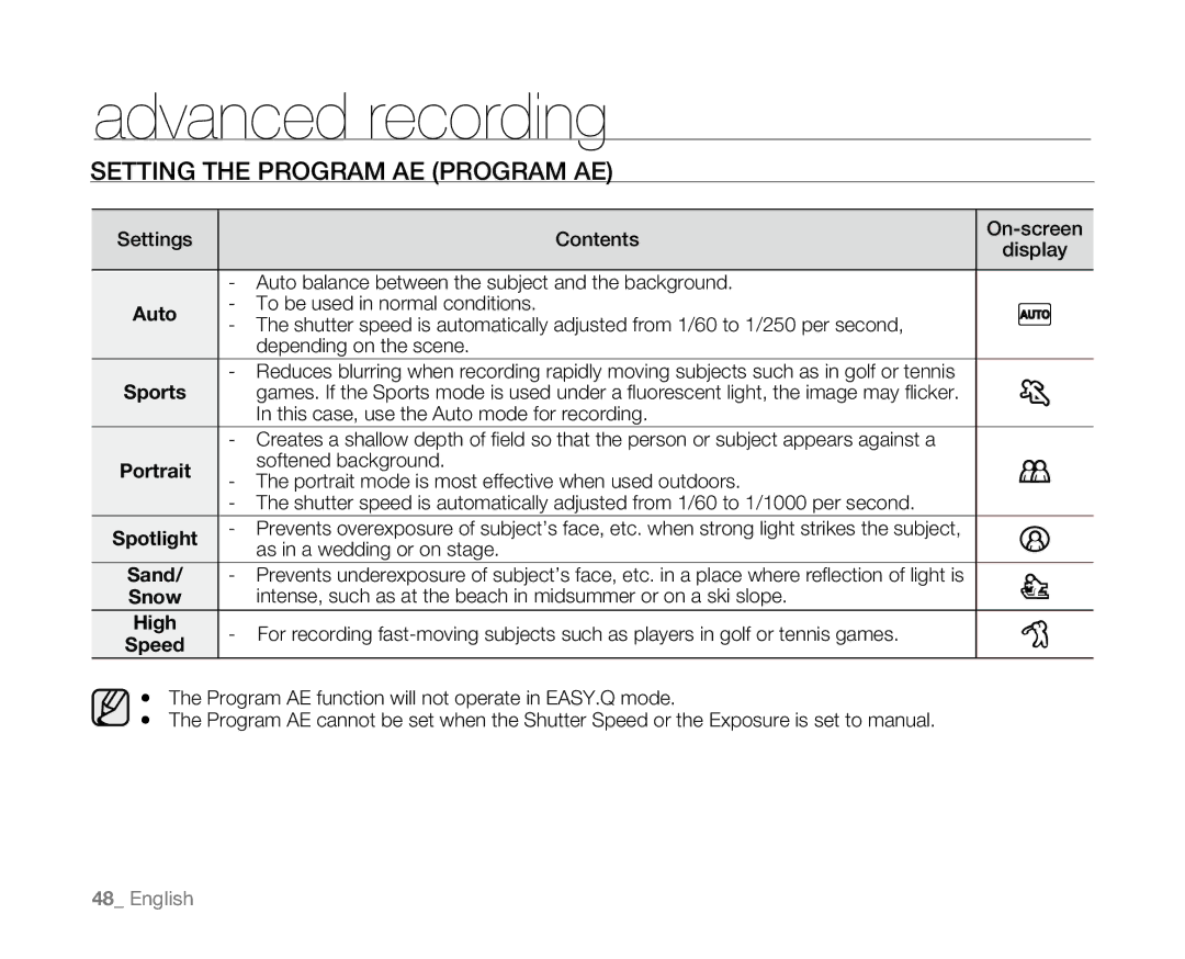 Samsung SC-D381 user manual Sand, High 