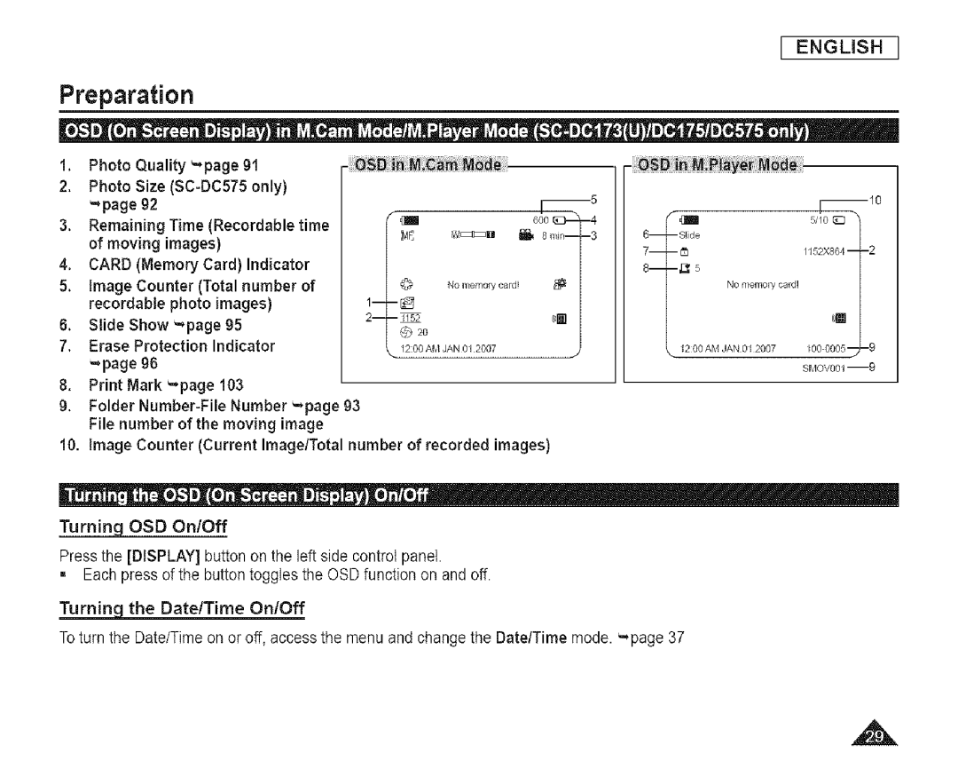 Samsung SC-DCl 73(U) manual Images 