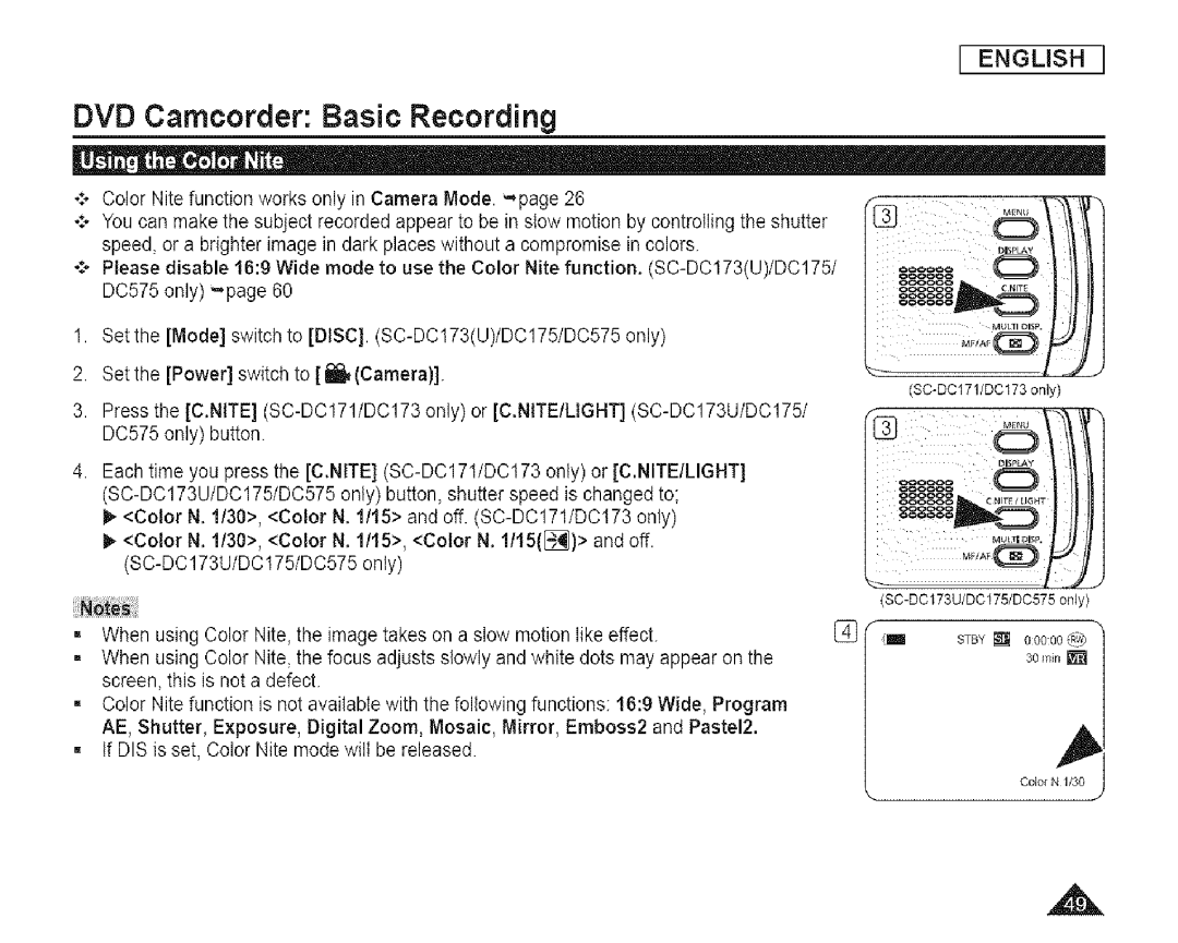 Samsung SC-DCl 73(U) manual IlilI 