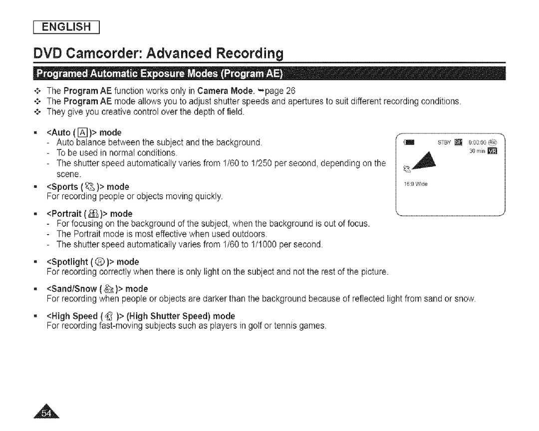 Samsung SC-DCl 73(U) manual 30 rni 