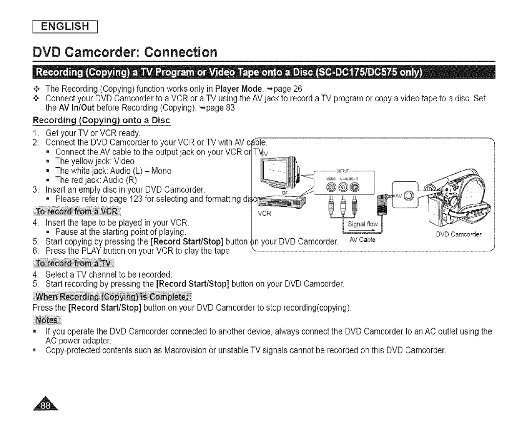 Samsung SC-DCl 73(U) manual Ovo Camcorder 