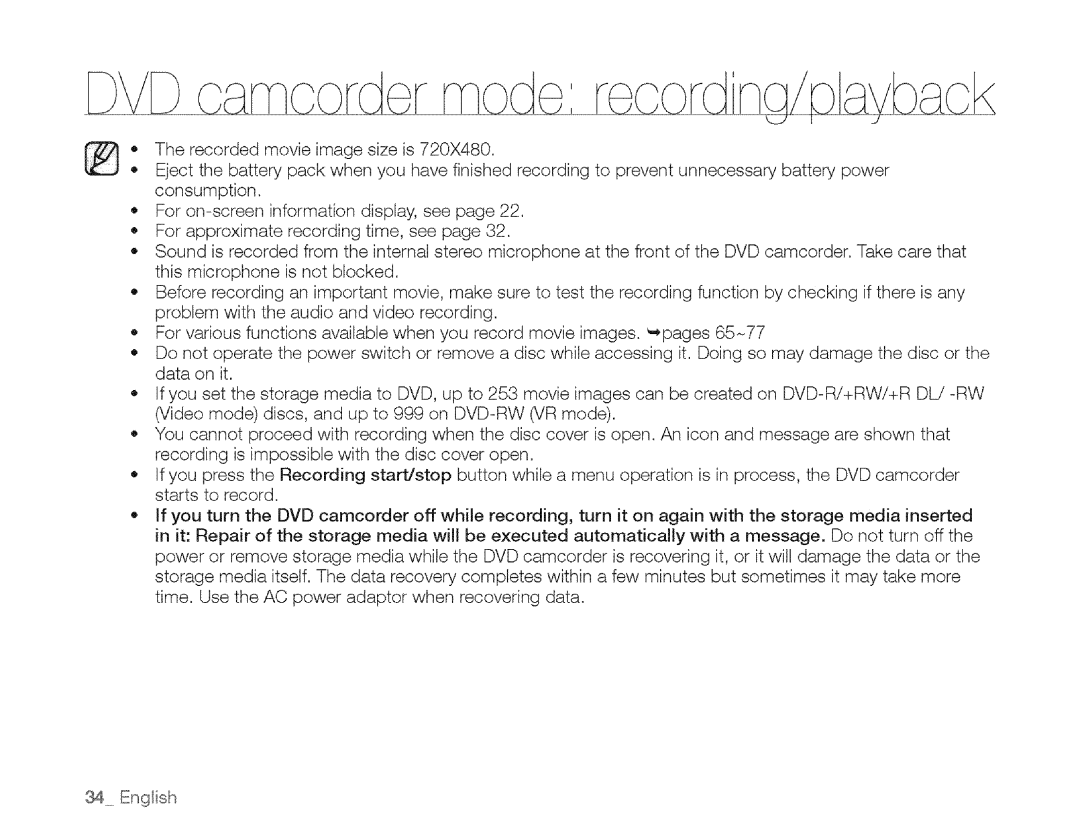 Samsung SC-DXIO3 manual DVDc rr- r 