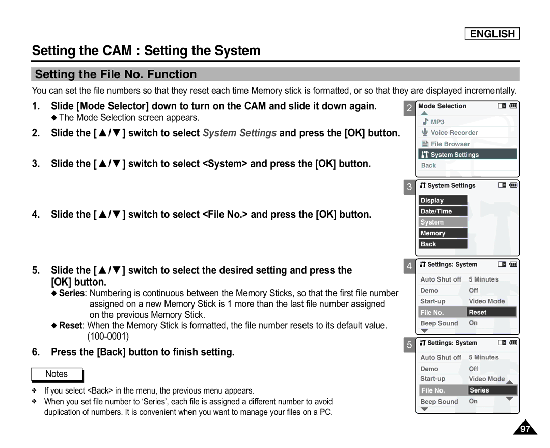 Samsung SC-X105L/X110L manual 