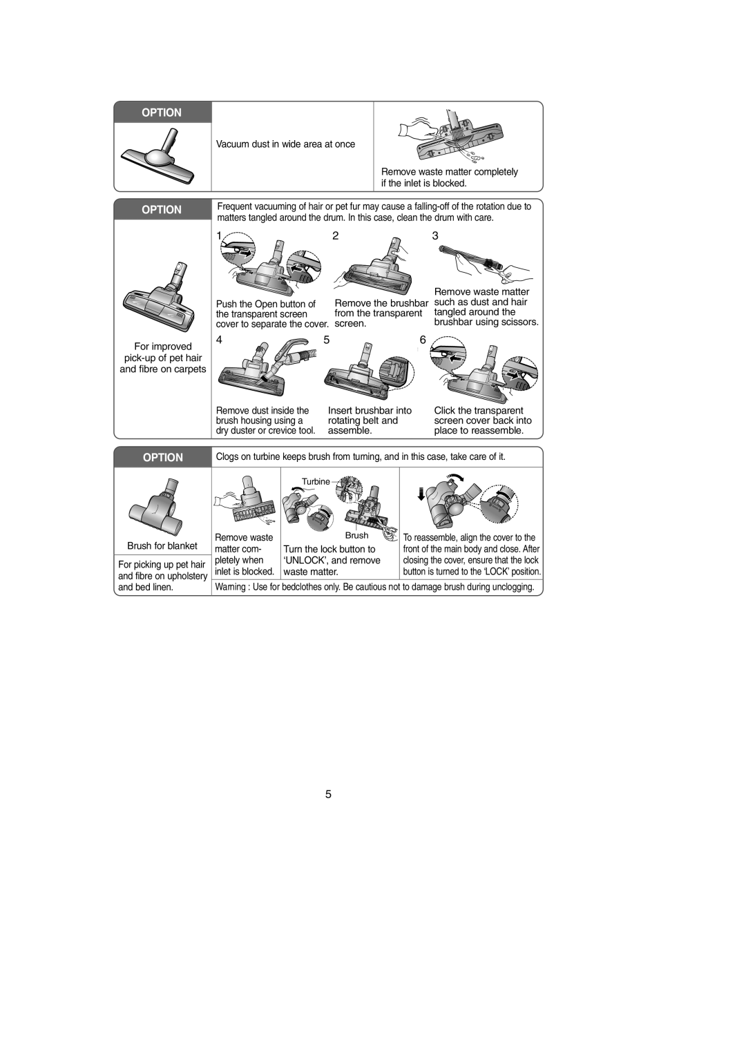 Samsung SC9580, DJ68-00368Q manual Vacuum dust in wide area at once 