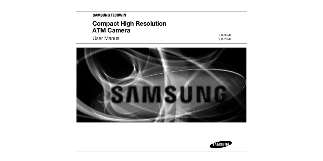 Samsung user manual Compact High Resolution ATM Camera, SCB-3020 SCB-2020 