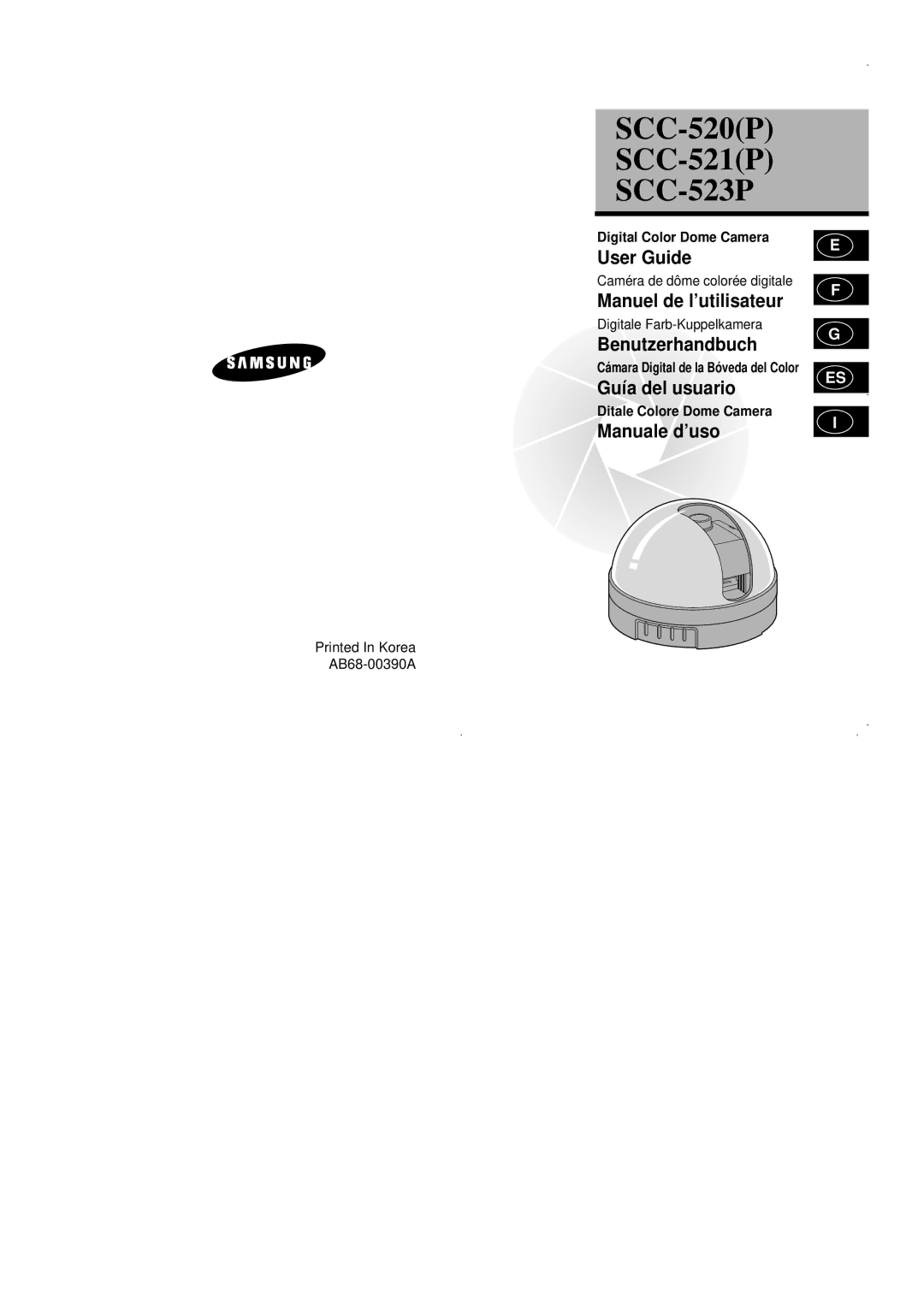 Samsung SCC-521P manual SCC-523P 