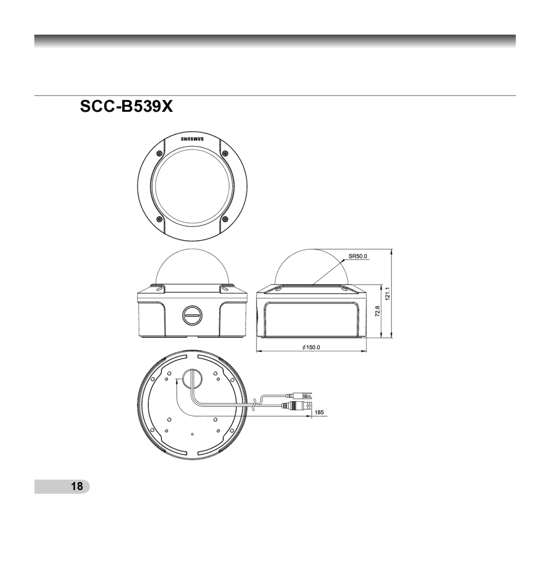 Samsung SCC-5395 manual SCC-B539X 