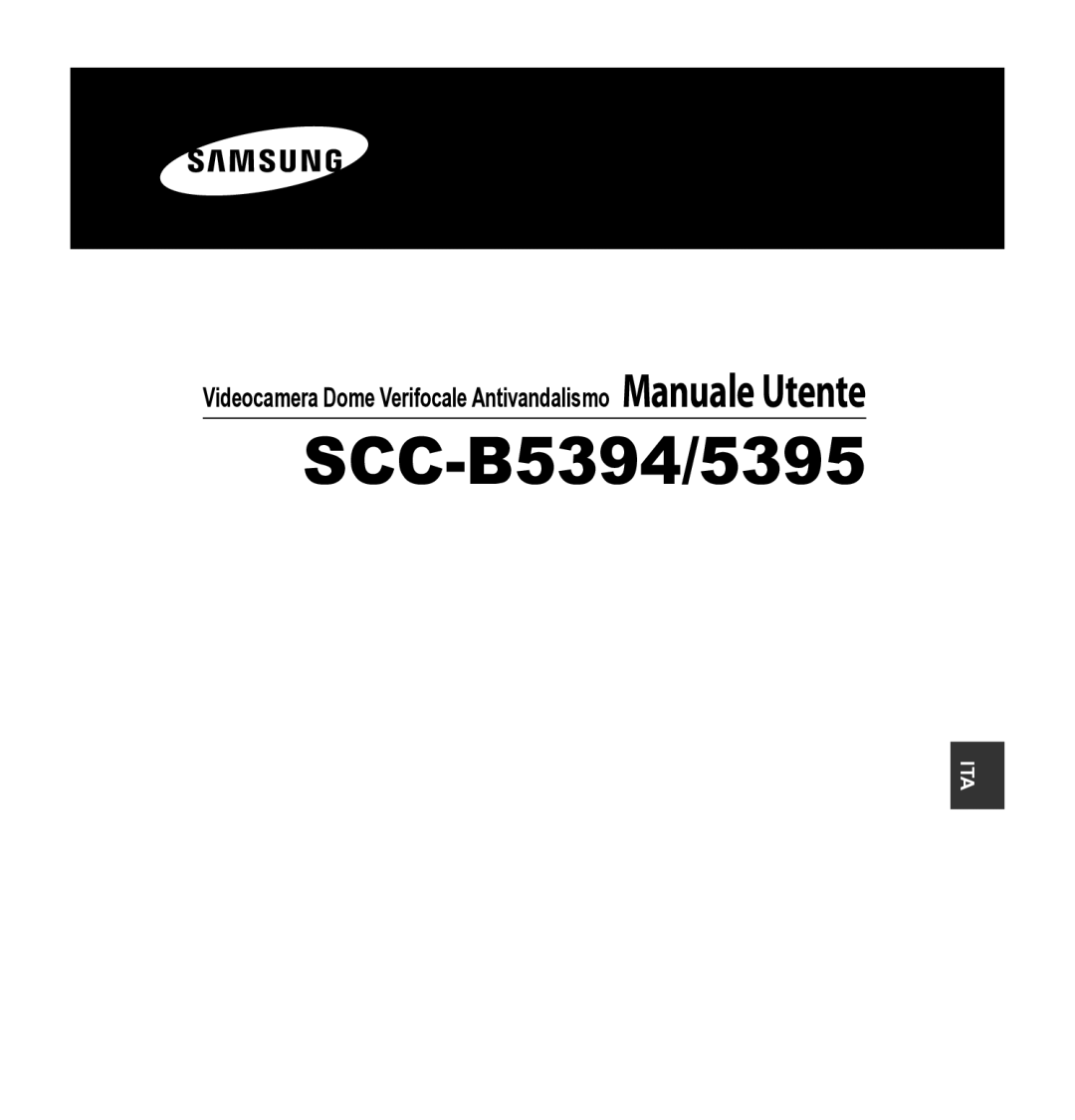 Samsung SCC-5395 manual Videocamera Dome Verifocale Antivandalismo Manuale Utente 