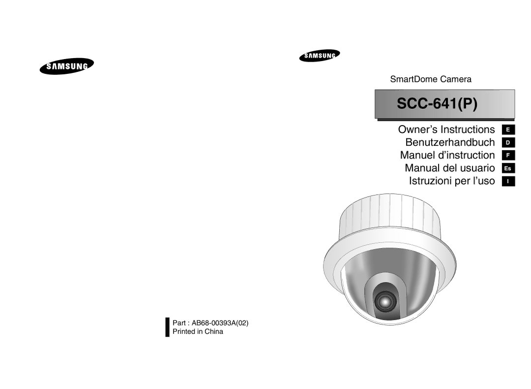 Samsung SCC-641P manual SCC- 641P 