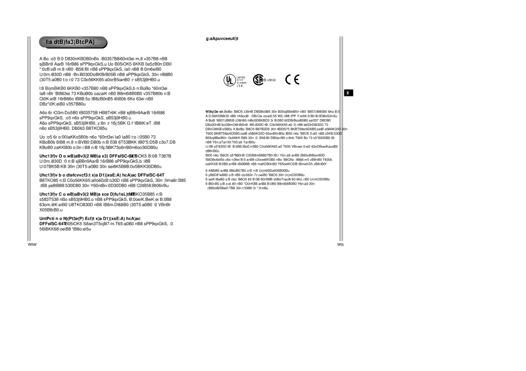 Samsung SCC-643AP Vor Inbetriebnahme, Anhang a Technische Daten der Speed-Dome Kamera, Normzulassungen, Erläutert die 