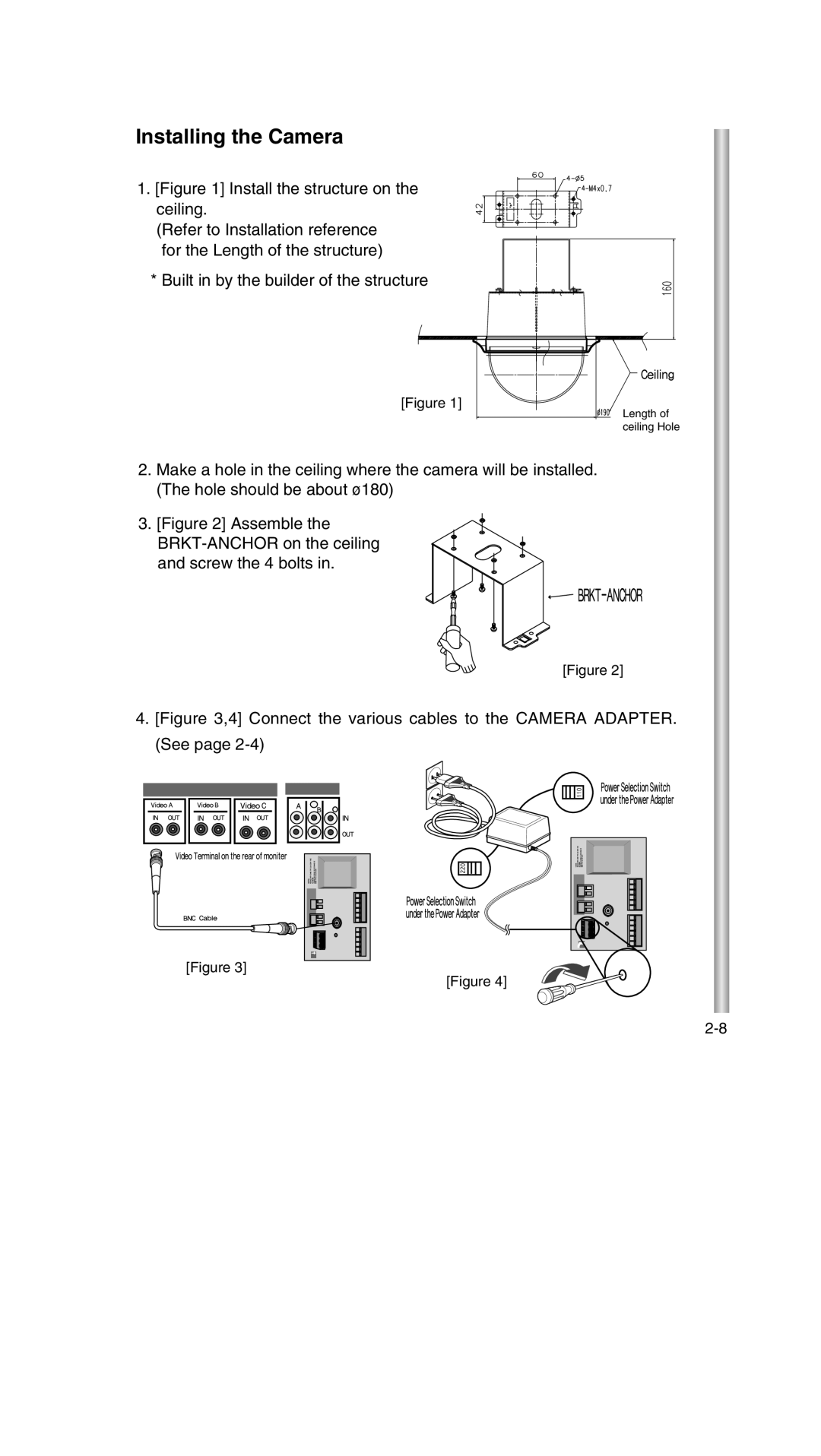 Samsung SCC-643P manual Installing the Camera 