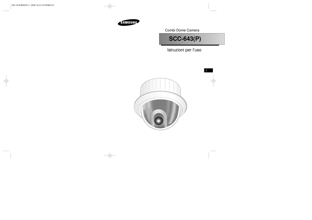 Samsung SCC-643(P) instruction manual SCC-643P 