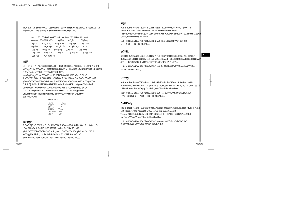 Samsung SCC-643(P) instruction manual Lang, Norm, Schn, Fest 