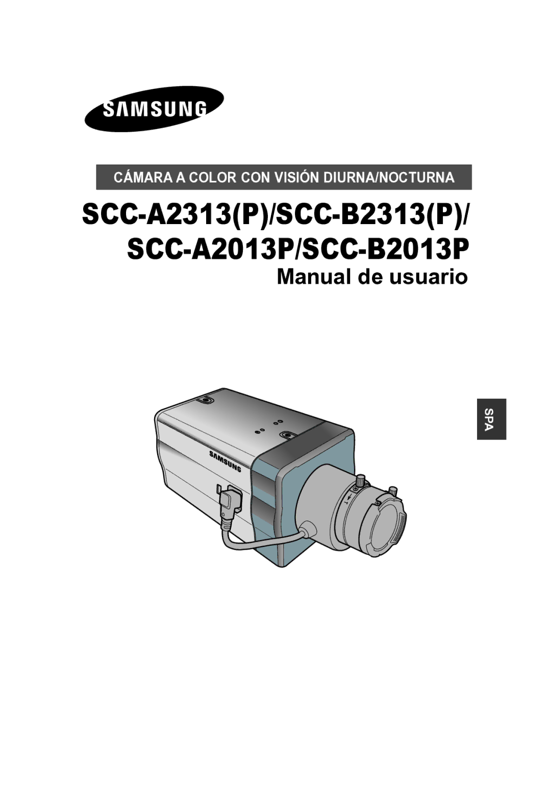 Samsung SCC-A2313P, SCC-A2013P, SCC-B2013P, SCC-B2313P manual Manual de usuario 