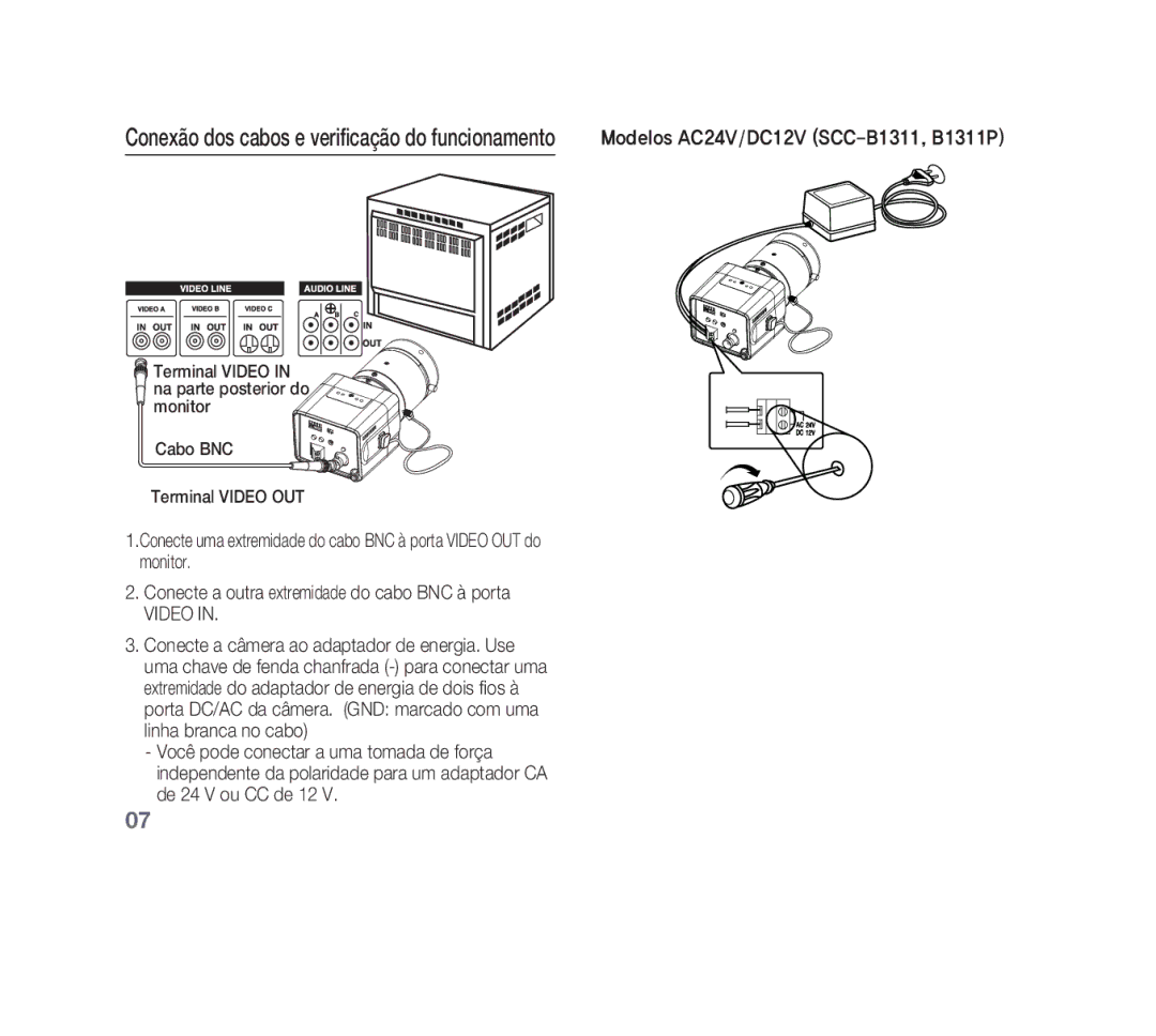 Samsung SCC-B1311N, SCC-B1331P, SCC-B1311P, SCC-B1011P/TRK manual Video 