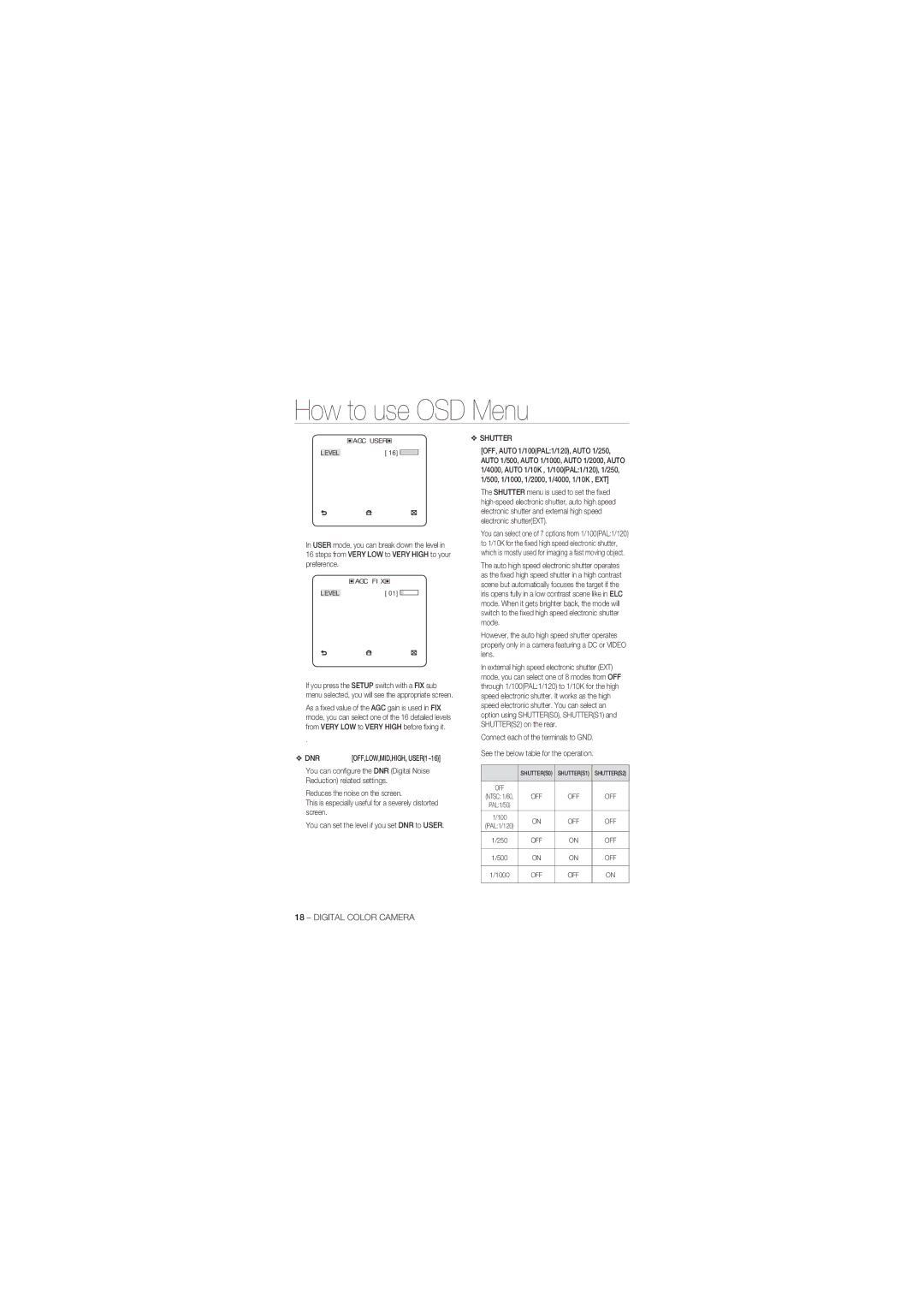 Samsung SCC-B1311P, SCC-B1031P, SCC-B1331P, SCC-B1331BP, SCC-B1031BP manual Dnr 