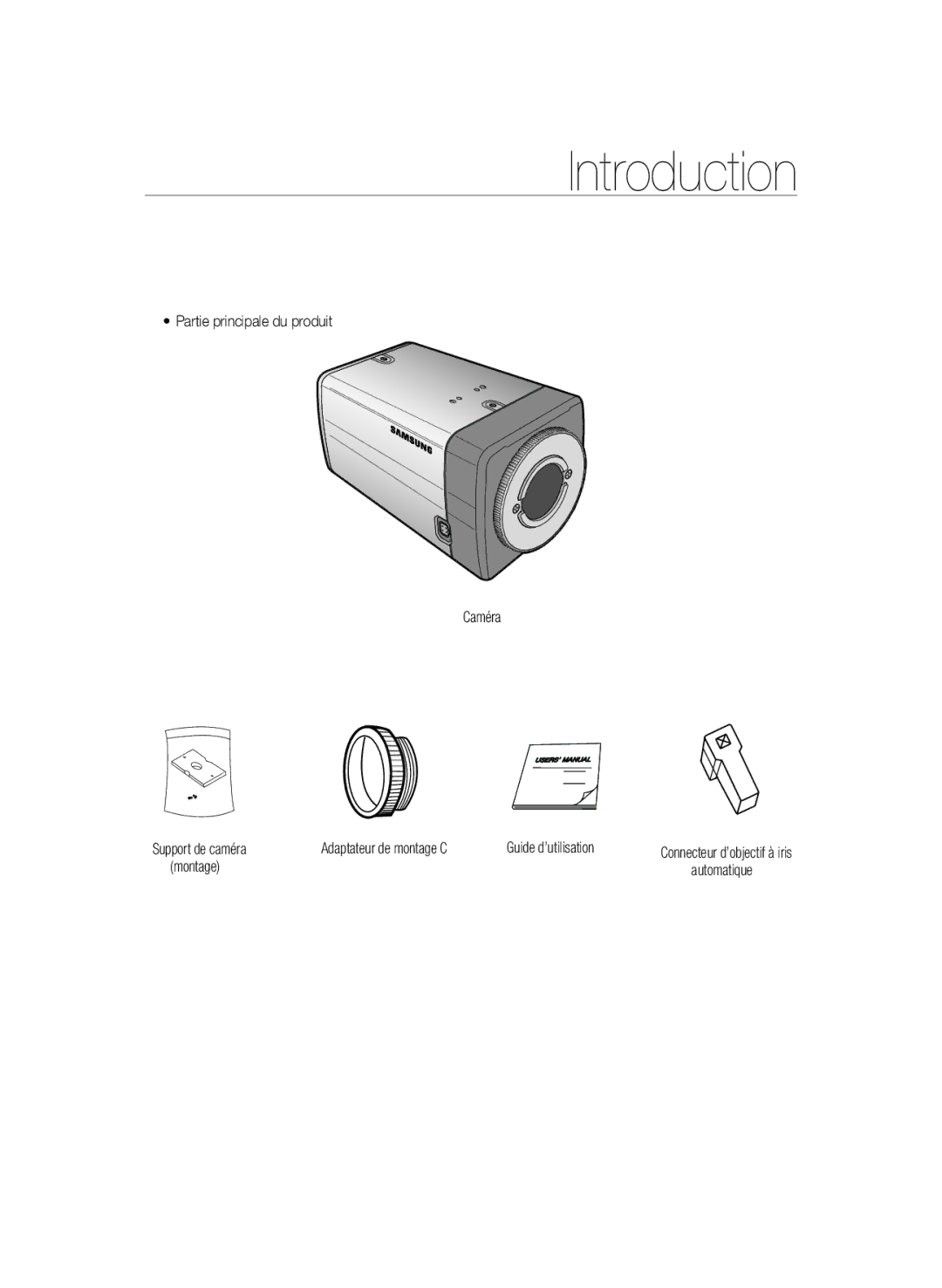 Samsung SCC-B1331P, SCC-B1031P, SCC-B1331BP, SCC-B1311P, SCC-B1031BP manual Montage Automatique 