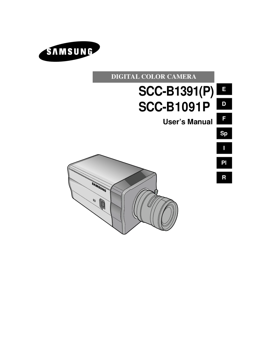 Samsung SCC-B1391P/SAU, SCC-B1091P/TRK, SCC-B1391P/TRK manual User’s Manual 