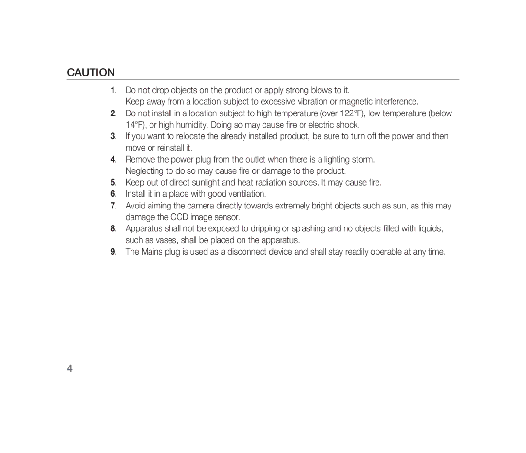 Samsung SCC-B1310P manual 