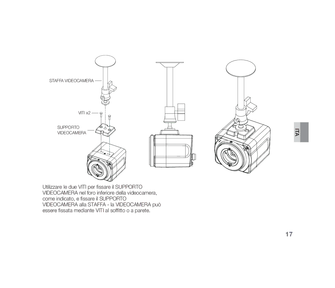 Samsung SCC-B1310P manual Ita 