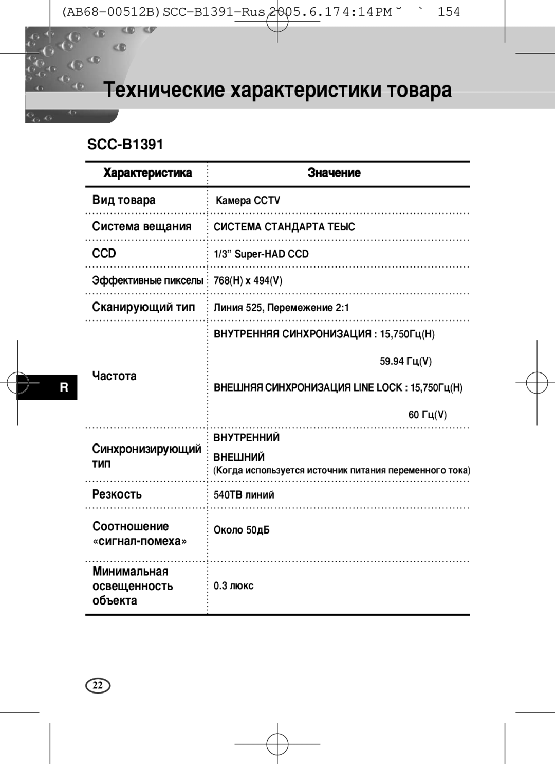 Samsung SCC-B1391(P), SCC-B1091P user manual «ÒË„Ì‡Î-ÔÓÏÂı‡» ÅËÌËÏ‡Î¸Ì‡ﬂ 