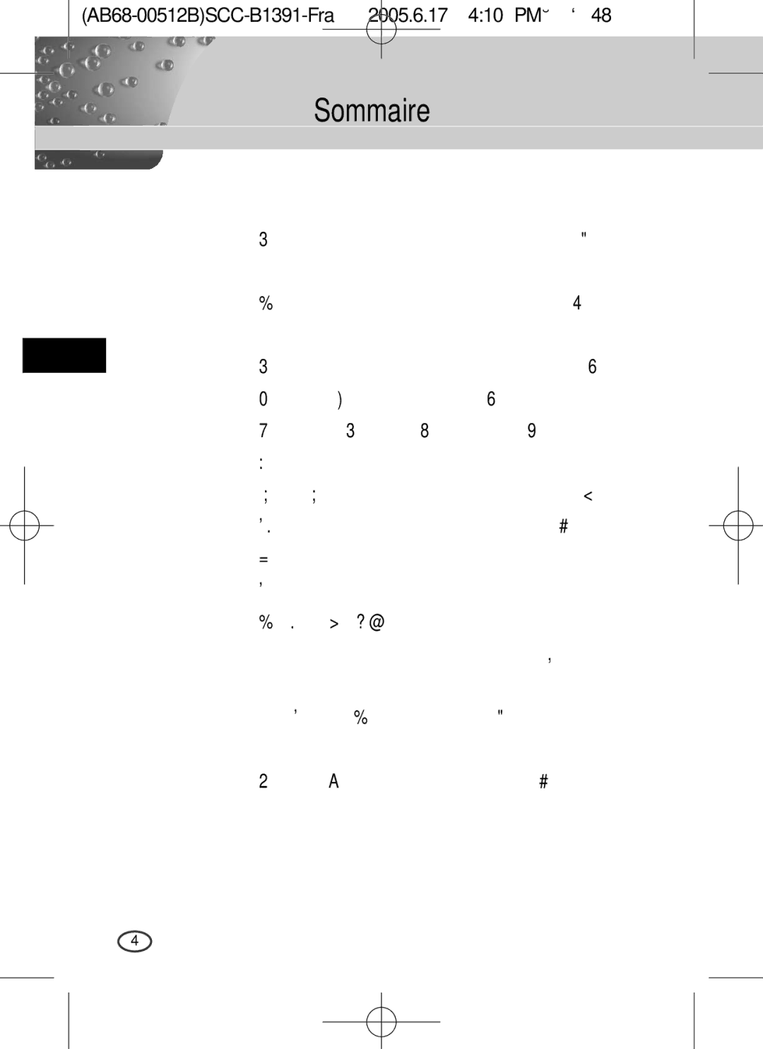 Samsung SCC-B1391(P), SCC-B1091P user manual Sommaire, Brancher le connecteur automatique 