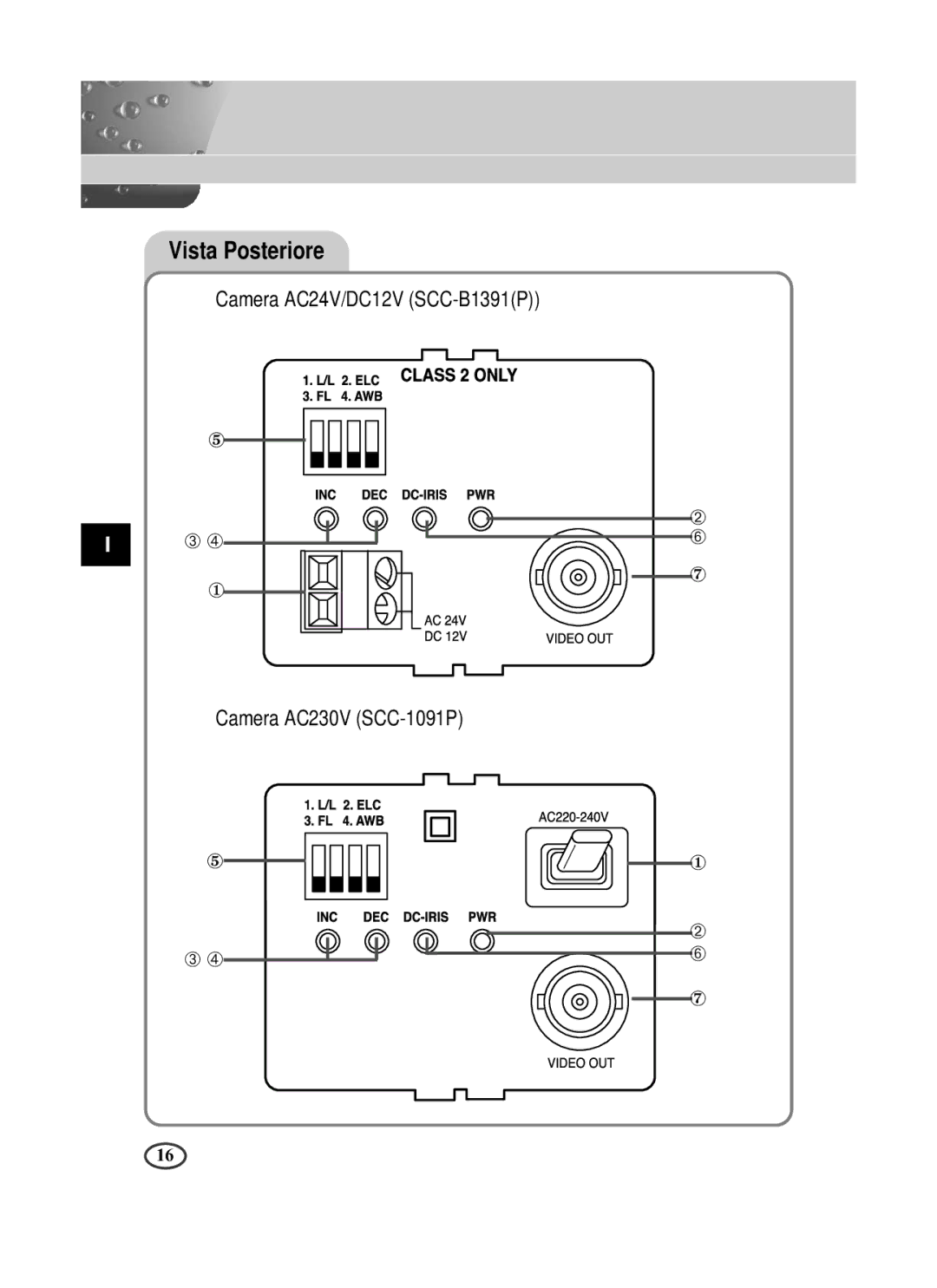 Samsung manual Camera AC24V/DC12V SCC-B1391P, Camera AC230V SCC-1091P 