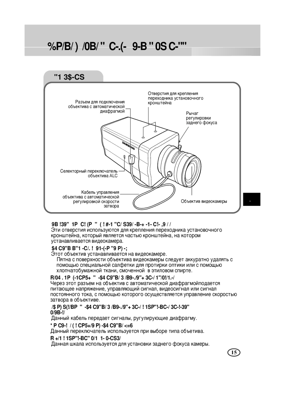 Samsung SCC-B1391P manual ÉÎ‡‚‡ 4 ç‡Á‚‡ÌËÂ ÍÓÏÔÓÌÂÌÚÓ‚ Ë ÙÛÌÍˆËË 