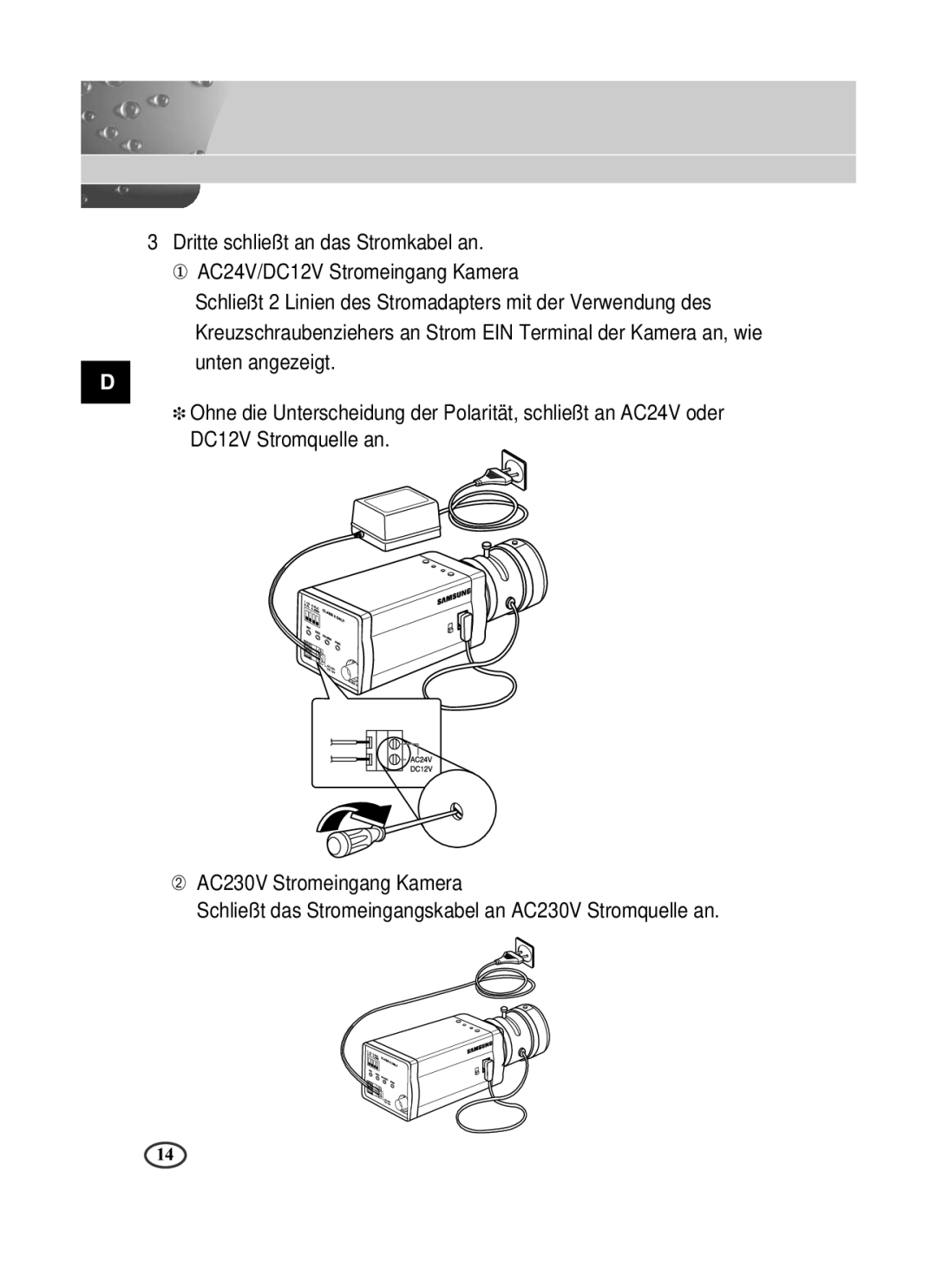 Samsung SCC-B1391P manual 