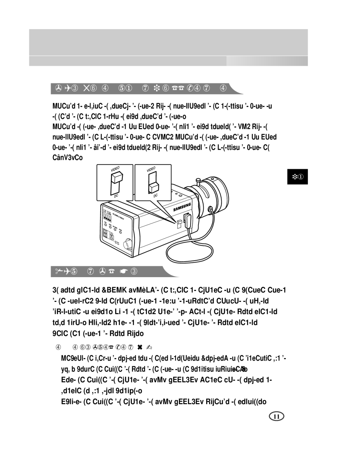 Samsung SCC-B1391P manual Fijar El Interruptor de Selección de Lente, Ajuste de Foco Trasero, Lentes sin la Función de Zoom 