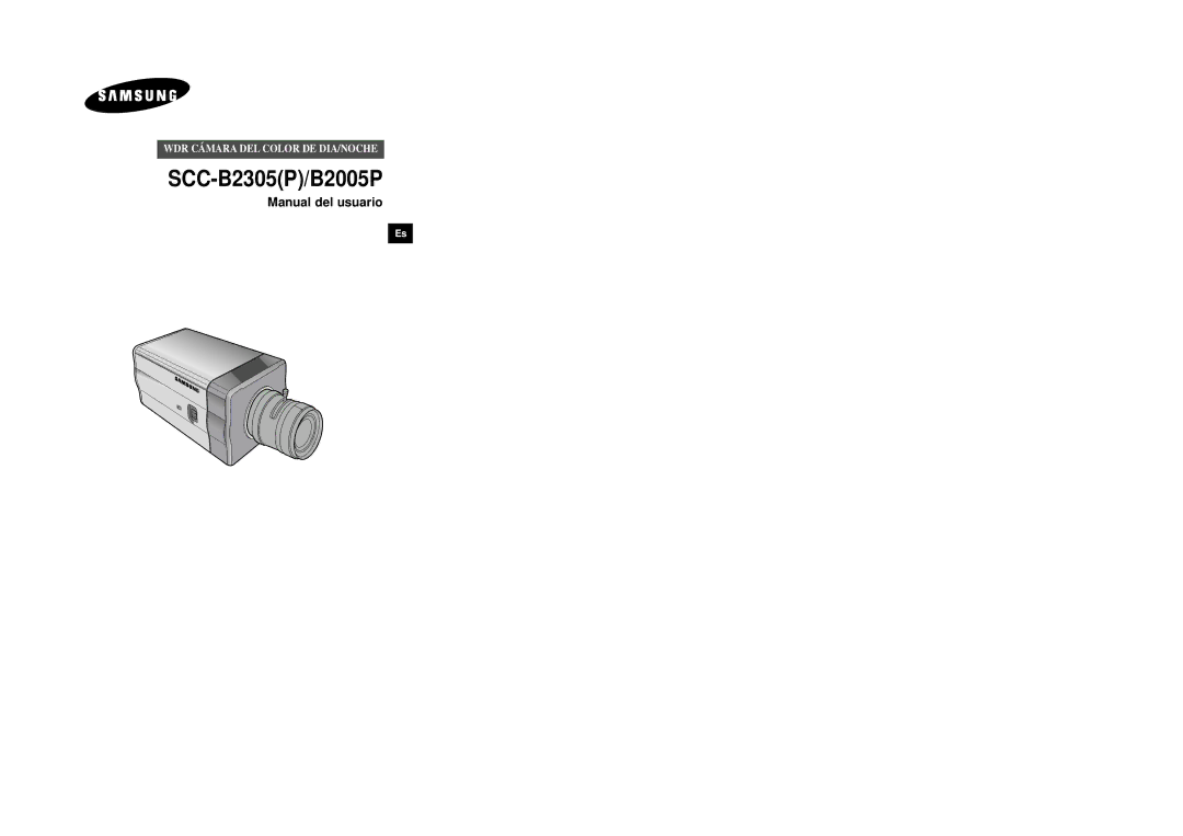 Samsung SCC-B2305P, SCC-B2005P/TRK manual Manual del usuario 