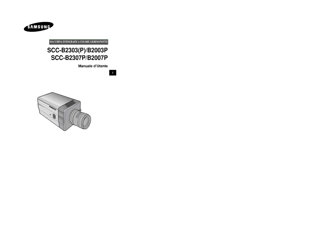 Samsung SCC-B2007P manual Manuale d’Utente 