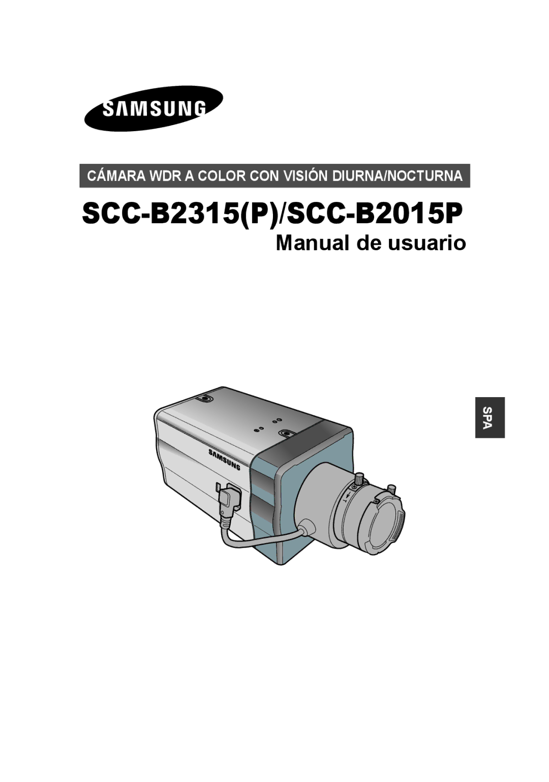 Samsung SCC-B2315P, SCC-B2015P manual Manual de usuario, Spa 