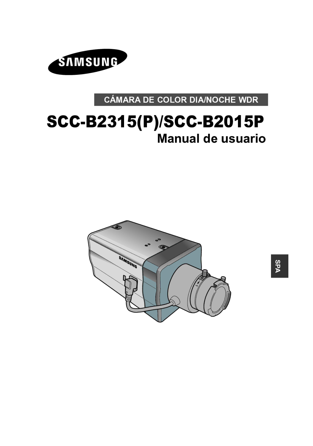 Samsung SCC-B2315P, SCC-B2015P manual Manual de usuario 