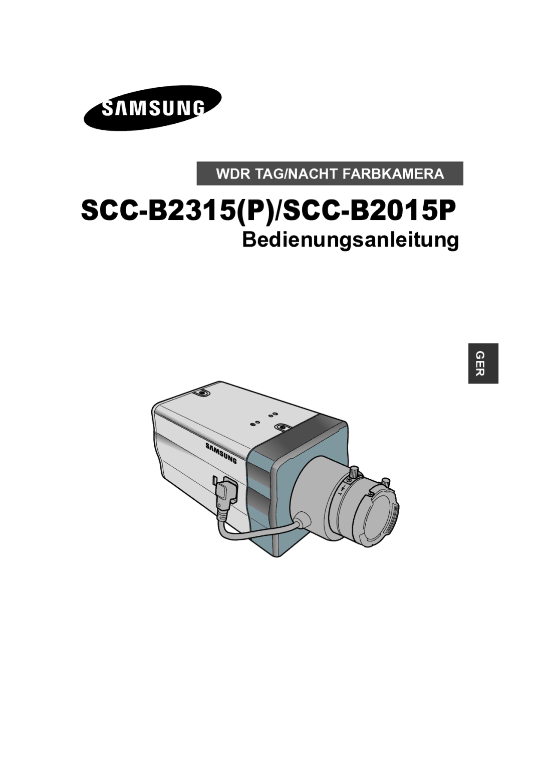 Samsung SCC-B2315P, SCC-B2015P manual Bedienungsanleitung 