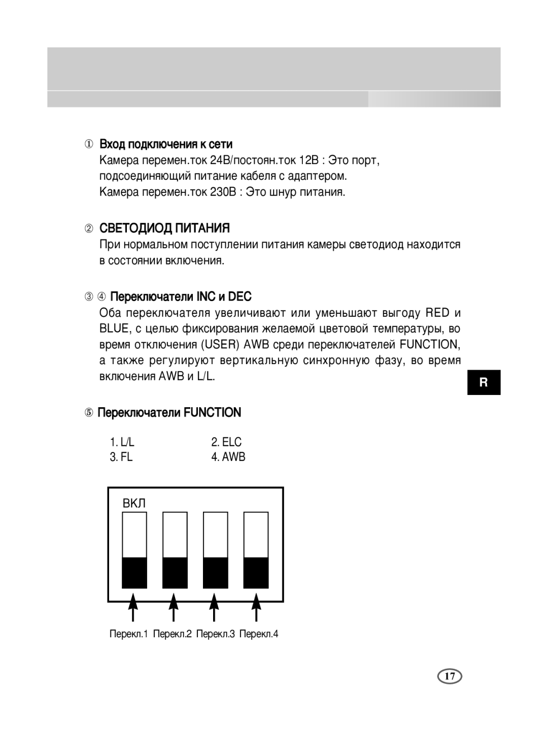 Samsung SCC-B2391P/SAU, SCC-B2391N, SCC-B2091P/TRK manual ① ÇıÓ‰ ÔÓ‰ÍÎ˛˜ÂÌËﬂ Í Òâúë 