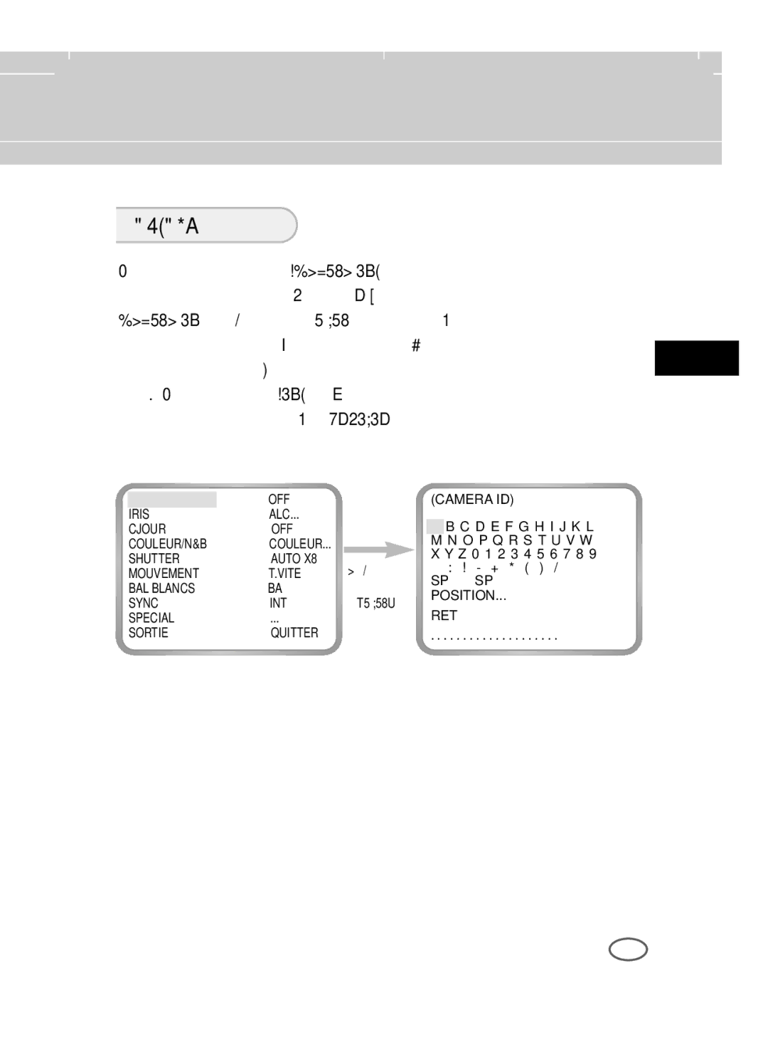 Samsung SCC-B2003P, SCC-B2303(P) user manual OFF Iris 