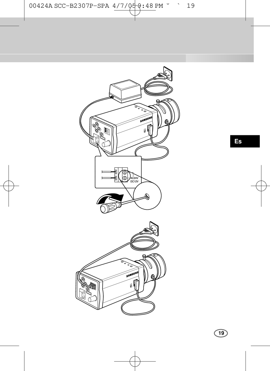 Samsung SCC-B2003P, SCC-B2303(P) user manual 00424A SCC-B2307P-SPA 4/7/05 948 PM ˘ ` 