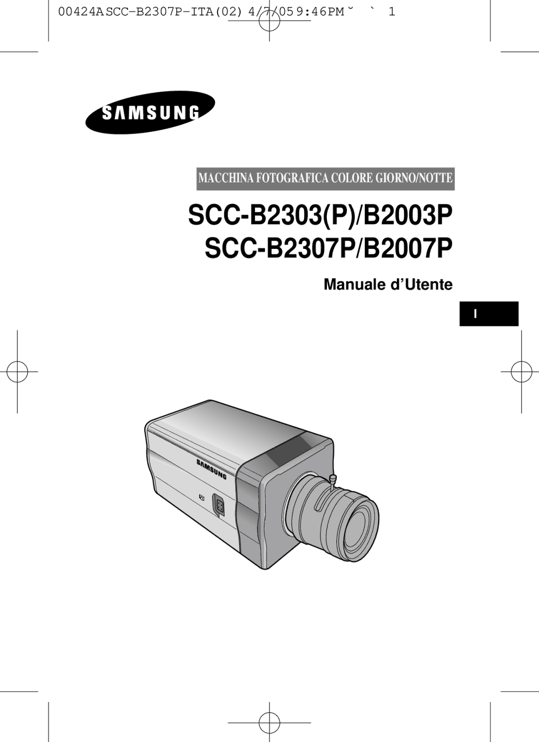 Samsung SCC-B2003P, SCC-B2303(P) user manual Manuale d’Utente 