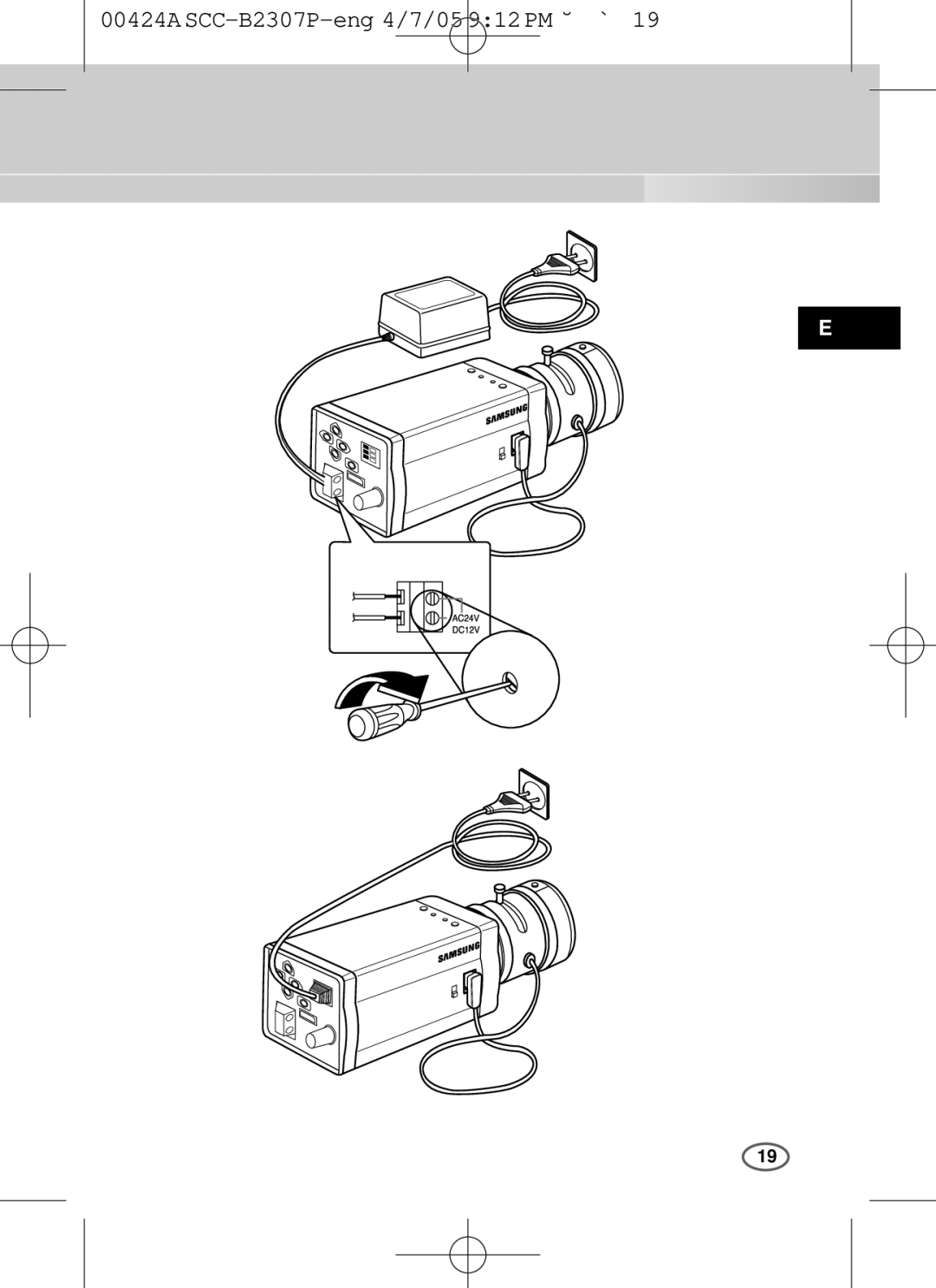 Samsung SCC-B2003P, SCC-B2303(P) user manual 00424A SCC-B2307P-eng 4/7/05 912 PM ˘ ` 